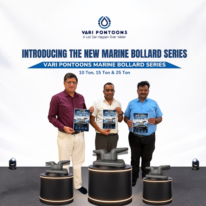 Vari Pontoons Marine Bollard Series - 10 Ton, 15 Ton and 25 Ton mooring bollards