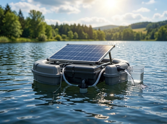 Clean water source with solar filtration